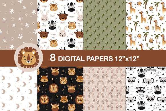 Download Animals Pattern, Animal Digital Paper - Animal digital paper Collection