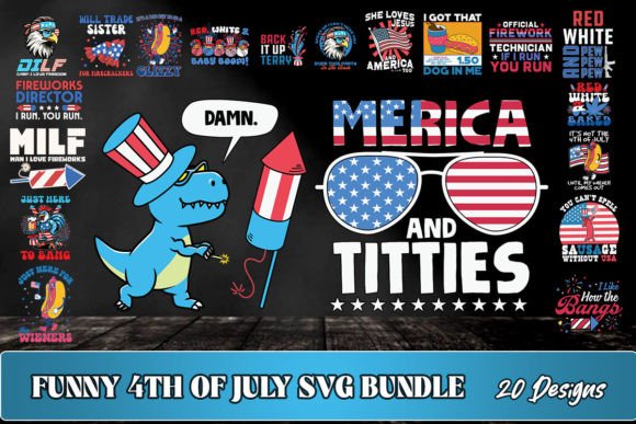 Download Patriotic Funny 4th of July SVG Bundle - Funny Collection