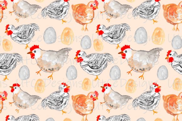 Download Chicken Pattern, Animal Digital Paper - Animal digital paper Collection
