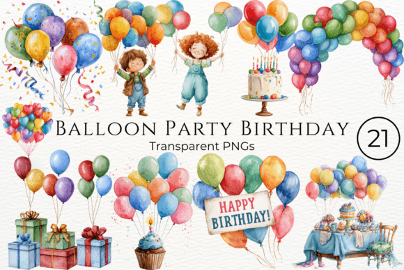 Download Balloon Party Birthday Clipart - Balloon Collection