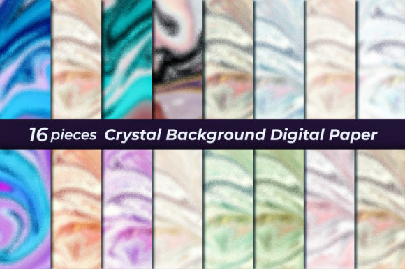 Download Crystal Background Digital Paper Set - Background digital paper set Collection