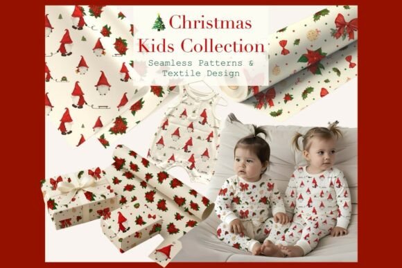 Download Cute Christmas Gnome Digital Paper - Gnome digital paper Collection