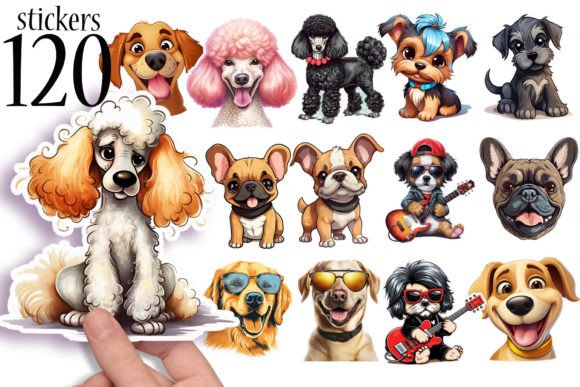 Download Funny Dog Face Printable Stickers PNG - Funny Collection