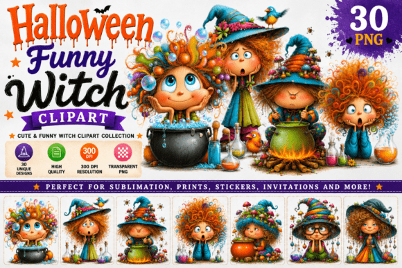Download Quirky Funny Witch Clipart - Funny Collection