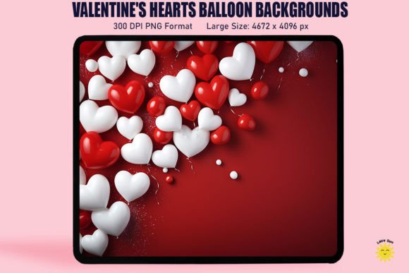 Download Valentine's Hearts Balloon Background - Balloon Collection