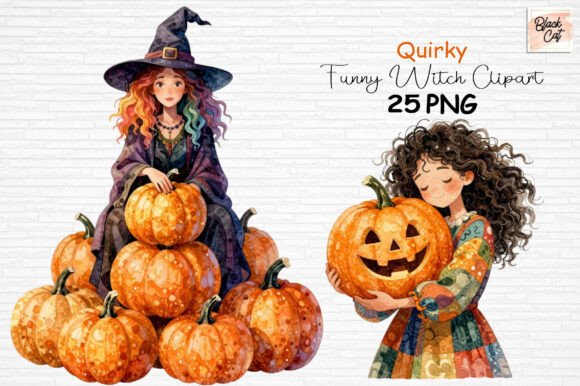 Download Quirky Funny Witch Clipart PNG - Funny Collection