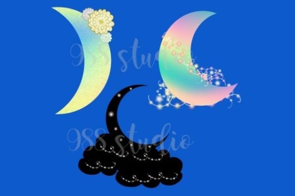 Download Crescent Moon Clip Art Lighting Flower - Clip art Collection