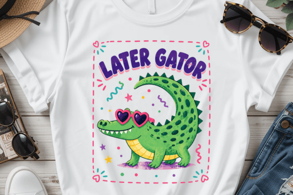 Download Later Gator PNG, Funny Animal Kids Shirt - Funny Collection
