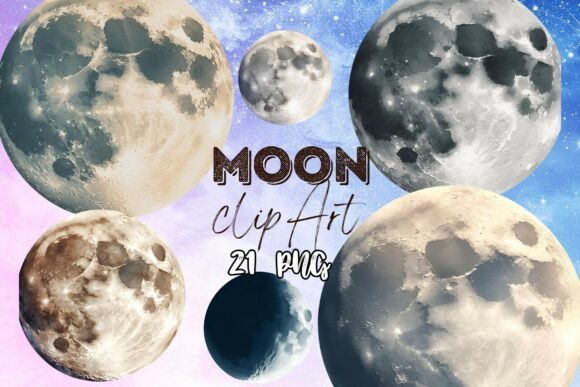 Download Watercolor Moon Clip Art Graphics - Clip art Collection